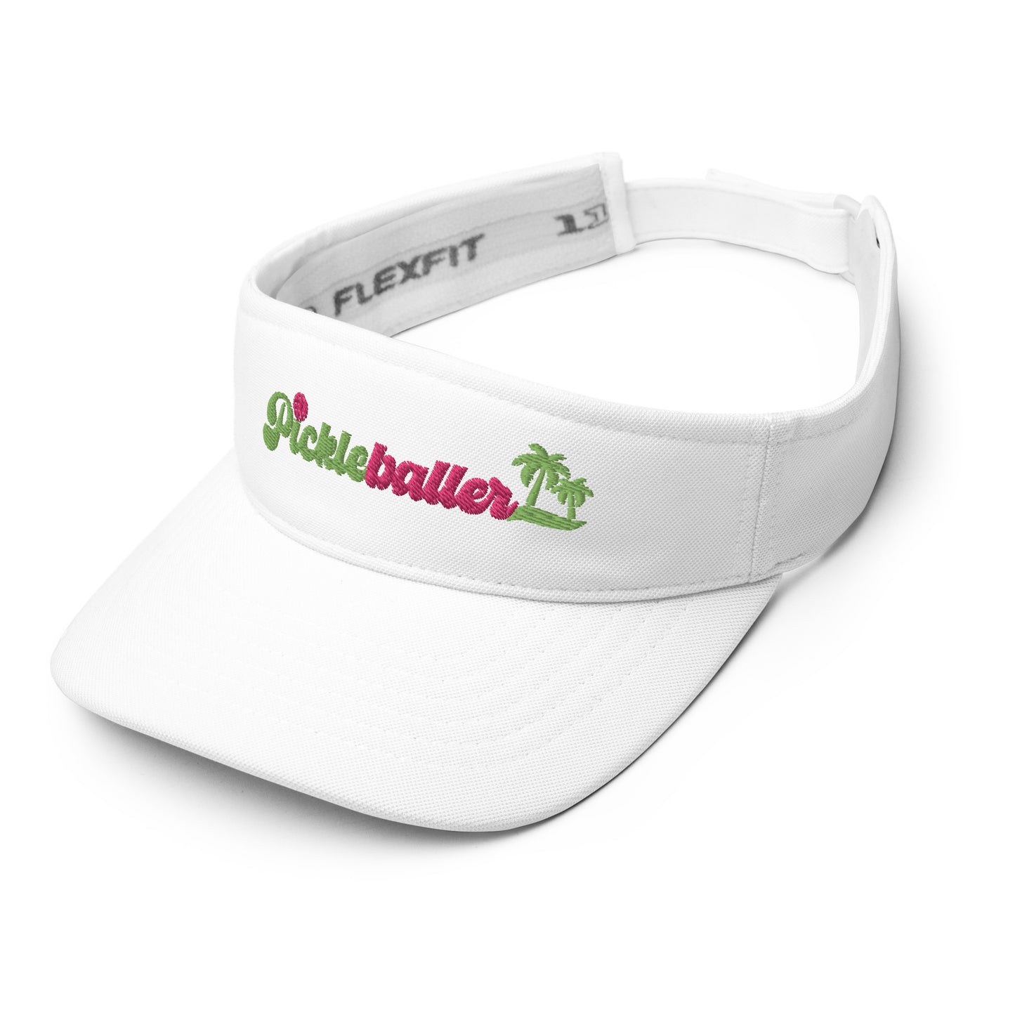 Pickleballer Sports Visor Embroidered - adjustable velcro strap