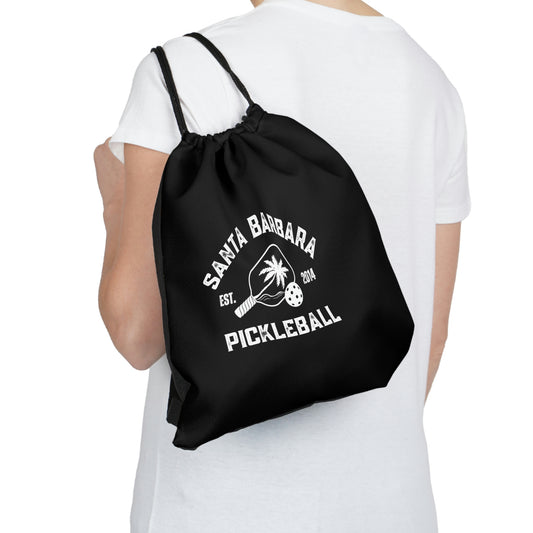 Santa Barbara Pickleball Drawstring Bag