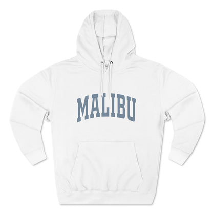 Malibu Hoodie - blue logo - PLUSH version - not distressed