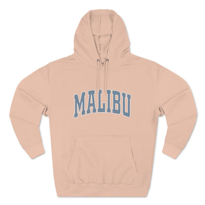 Malibu Hoodie - blue logo - PLUSH version - not distressed