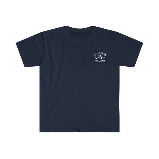 Santa Barbara Pickleball - left chest logo soft, light weight t-shirt