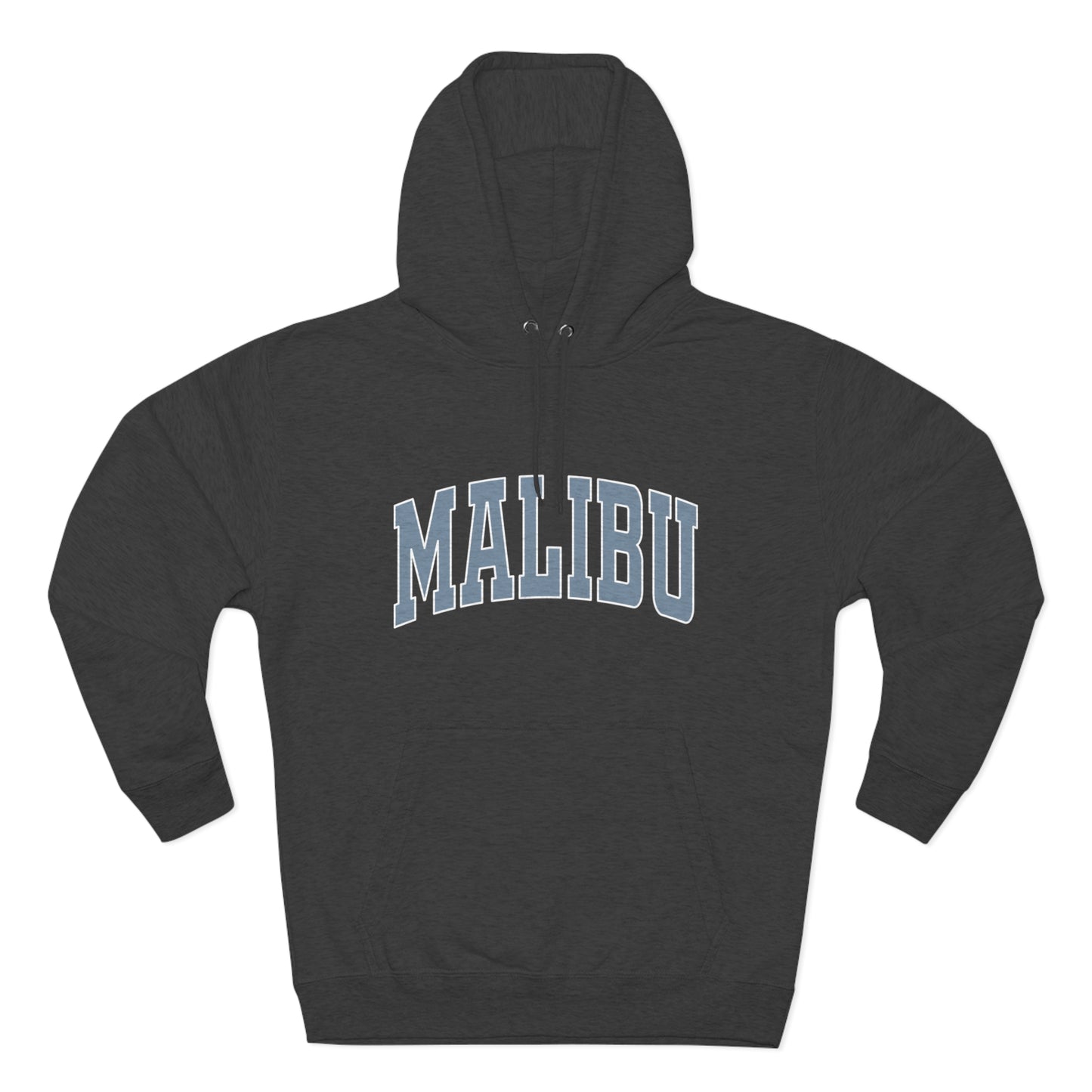 Malibu Hoodie - blue logo - PLUSH version - not distressed